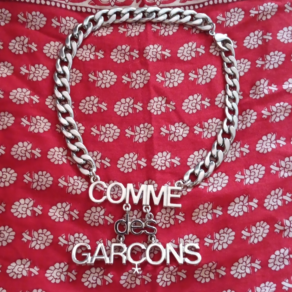 COMME DES GARCONS Steel Necklace Authentic